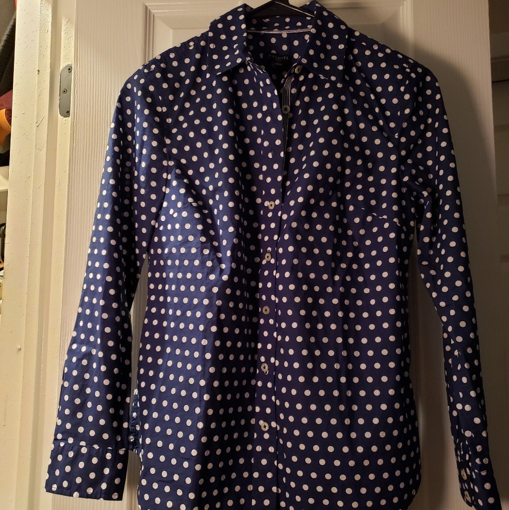 Blue Talbots petite top